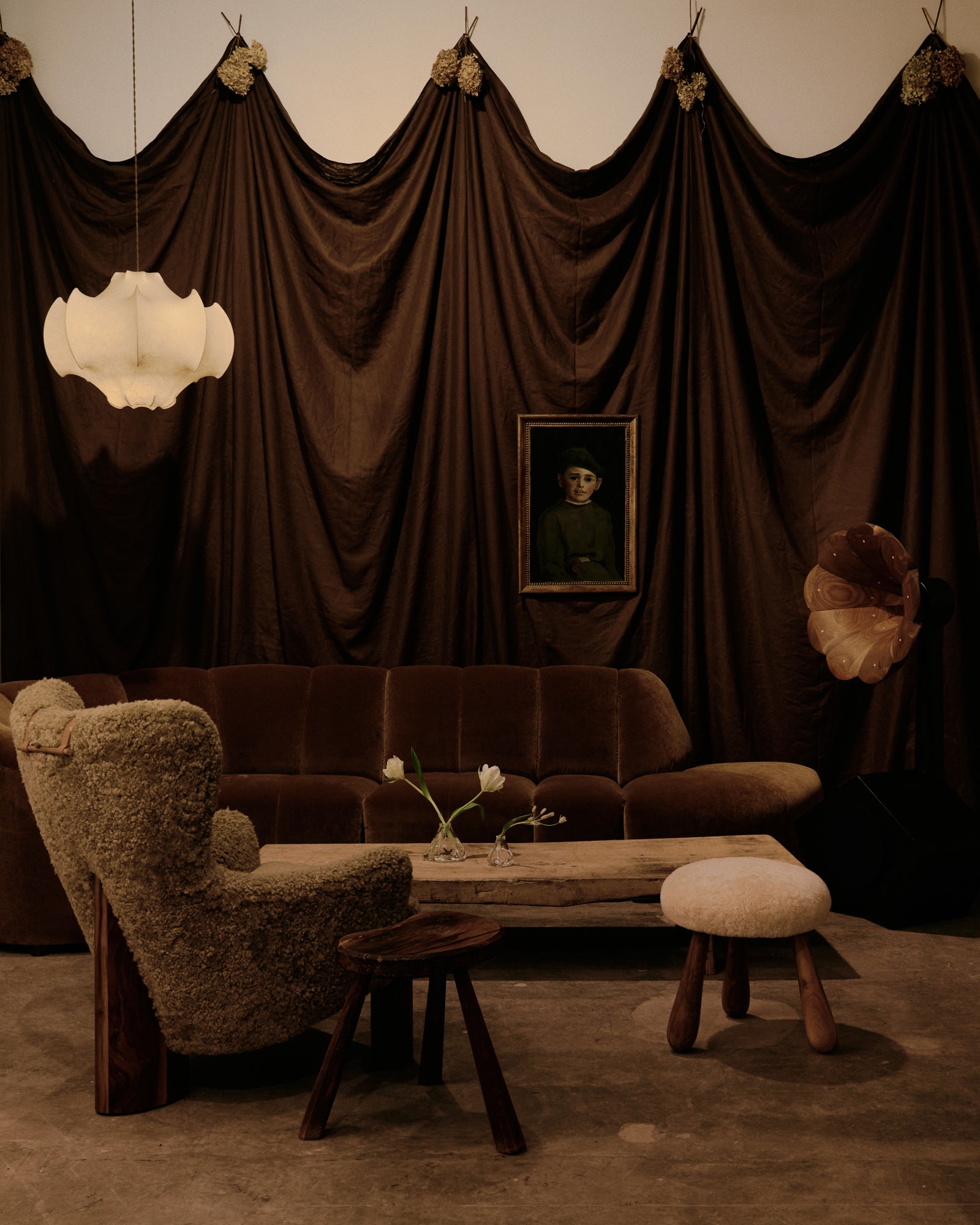 A seating arrangement at Galerie Was in New York City.