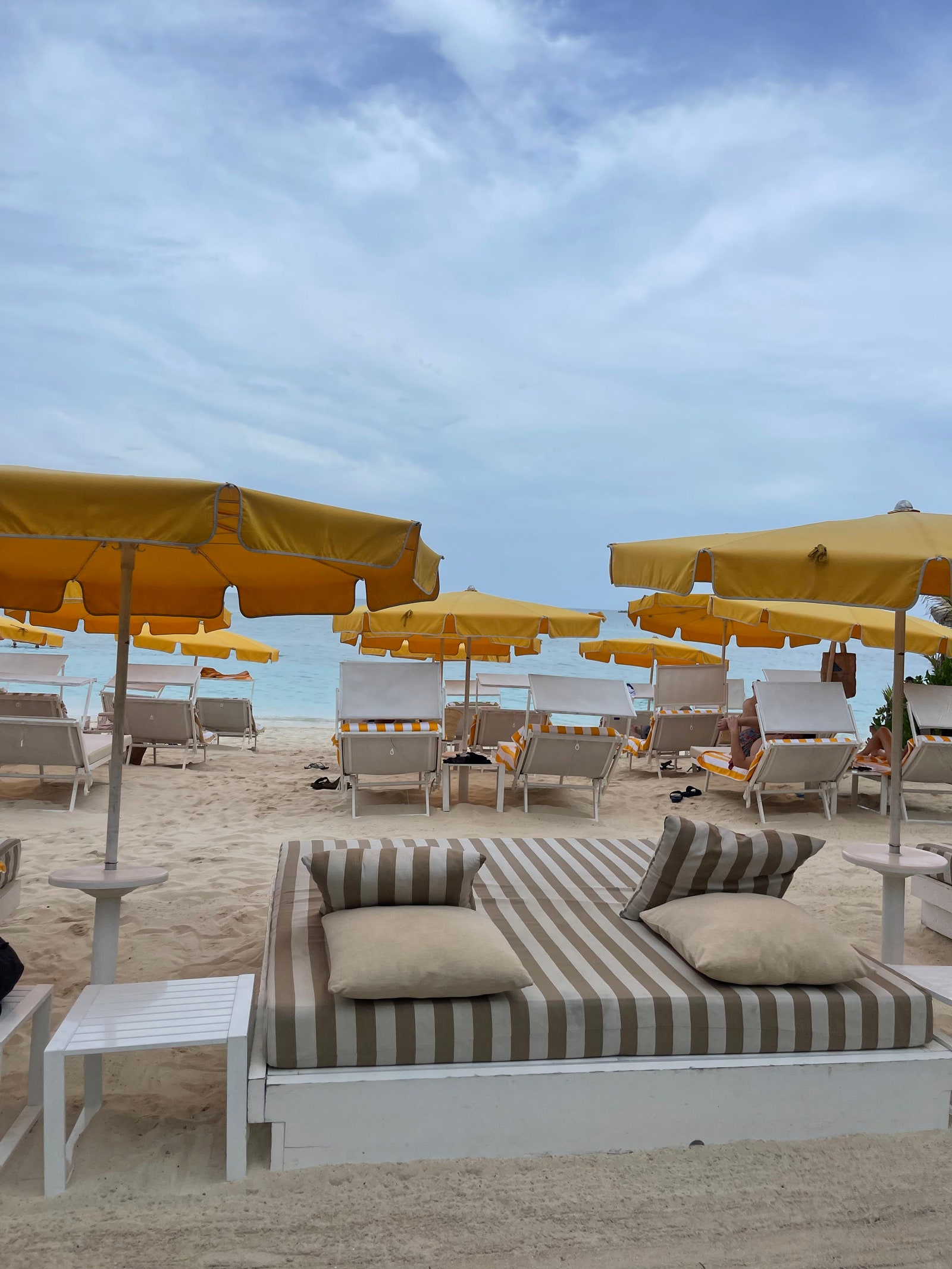 Stripes as far as the eye can see at Palm Heights Grand Cayman.