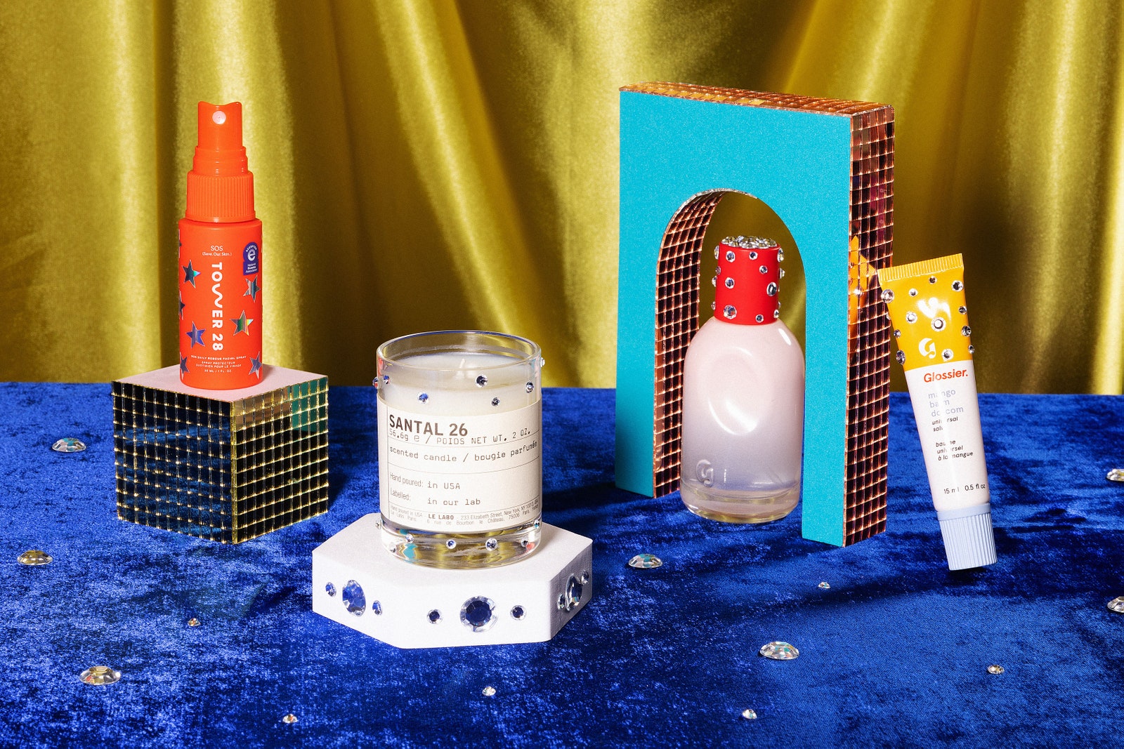 Funsized products from Glossier Le Labo and Tower 28 will make your holidays feel bejeweled.