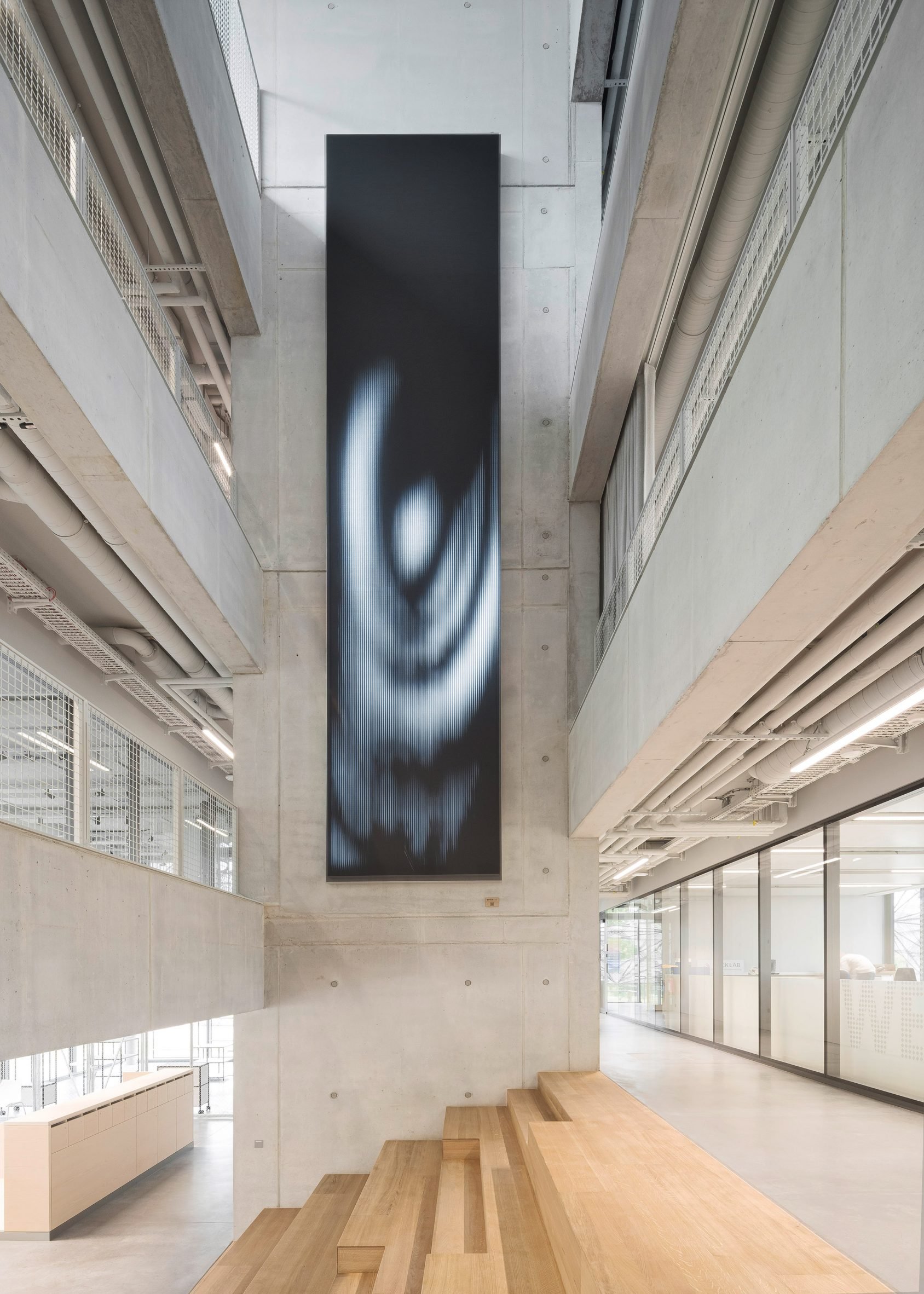 Concrete interior of the university building