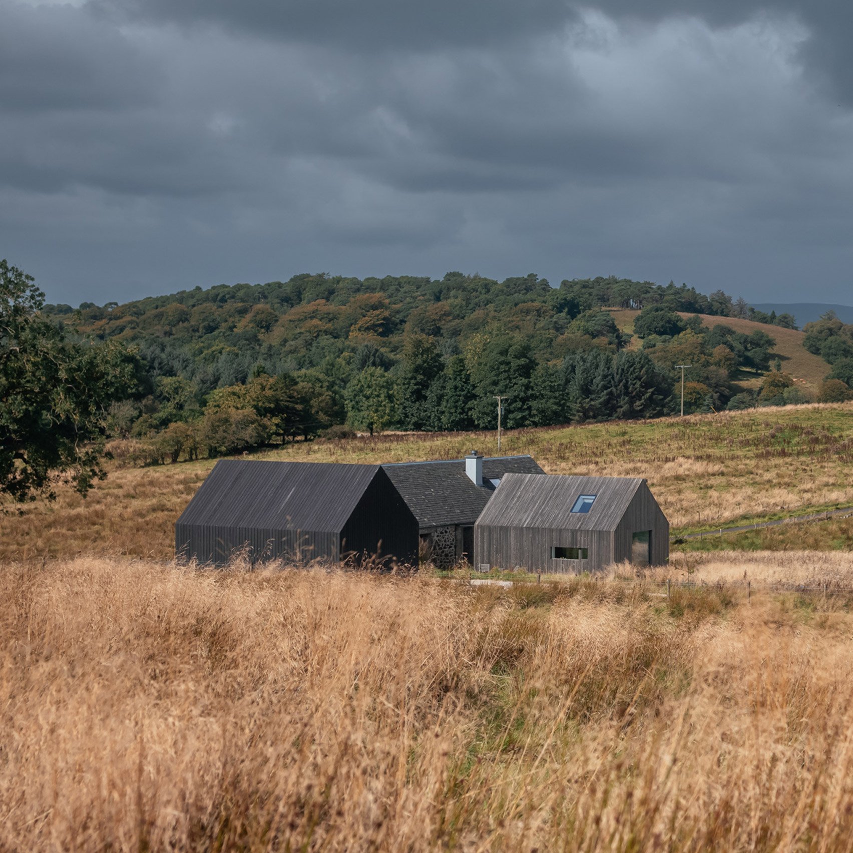 Exterior of Cuddymoss house by Ann Nisbet Studio