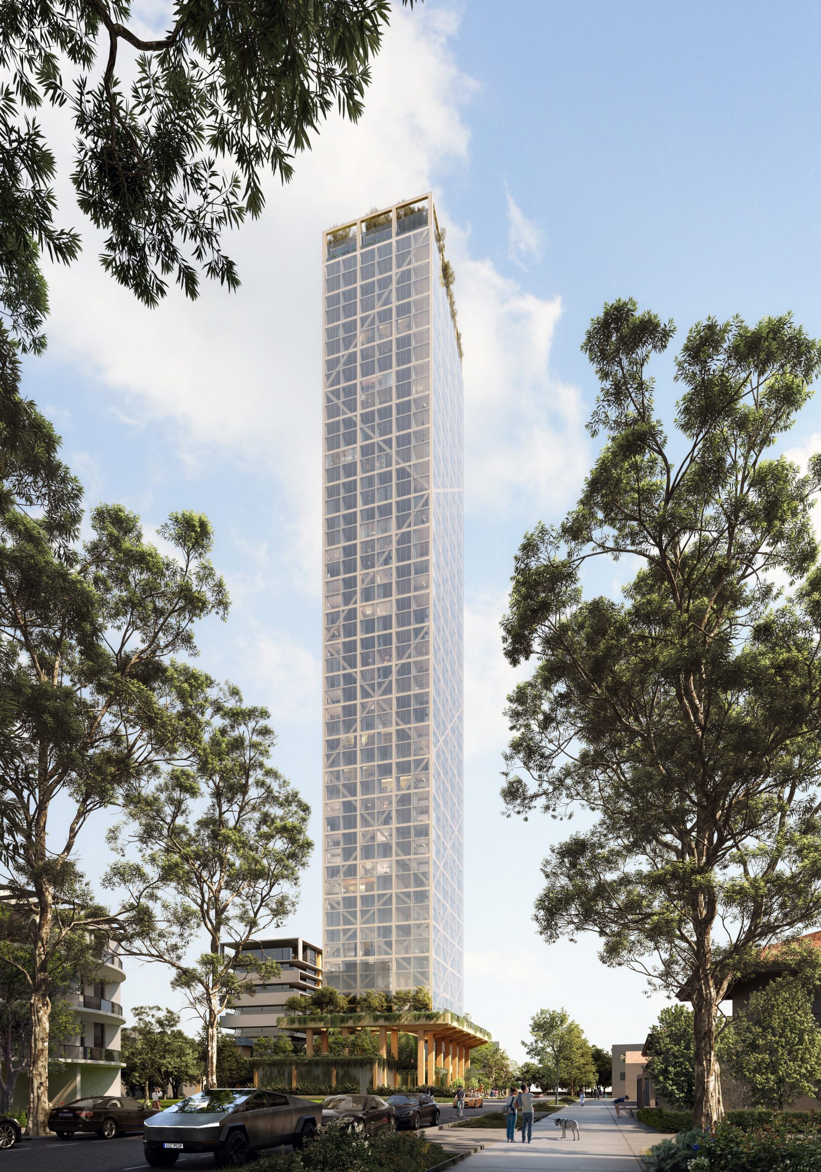 C6 mass timber residential tower by Fraser & Partners
