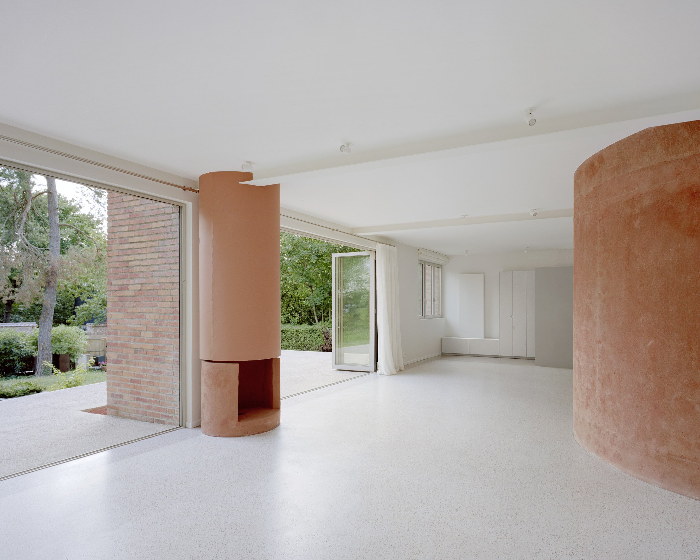 Interior living space of renovation by Atelier Delalande Tabourin