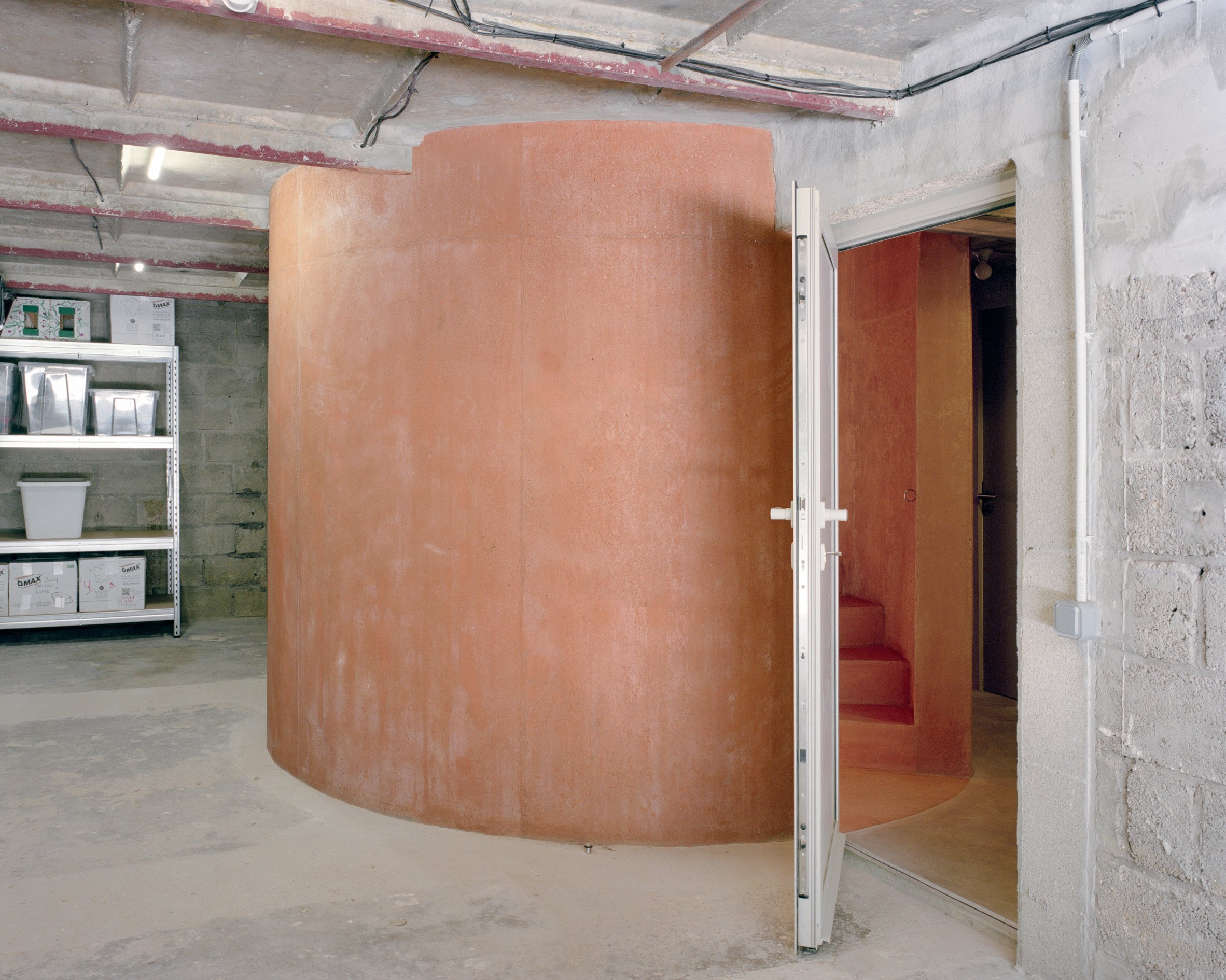 Interior view of home renovation in France