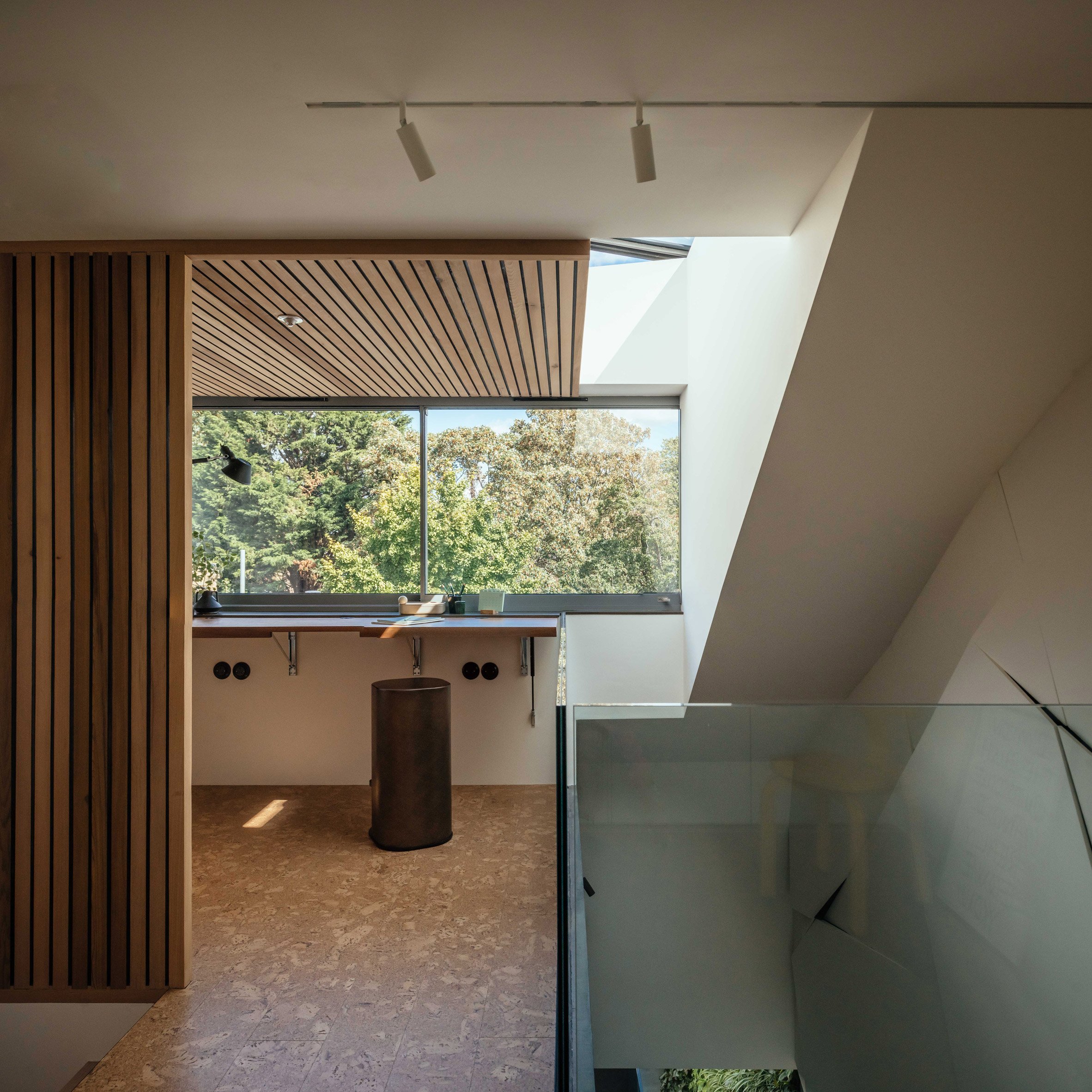 Loft extension with wooden details