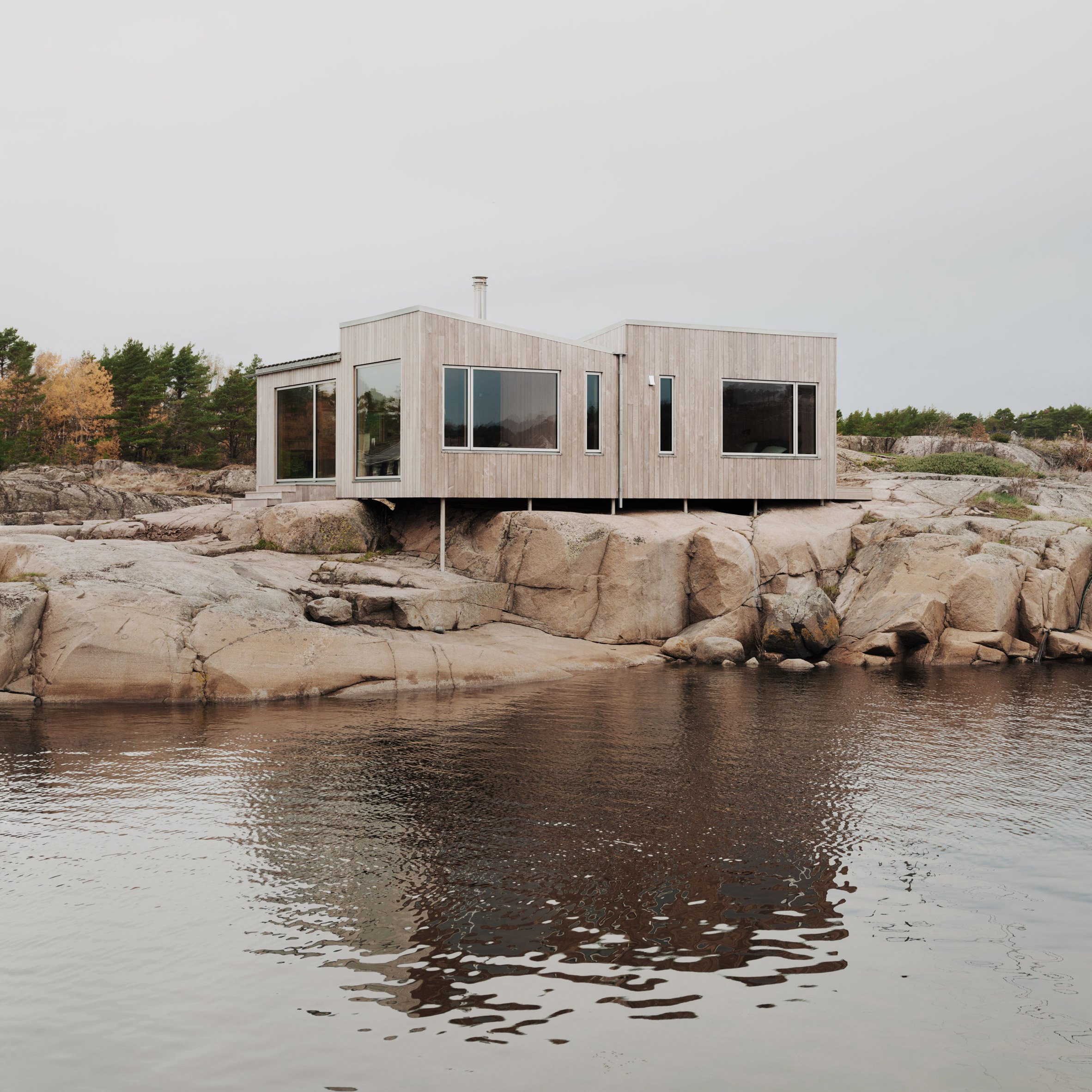 Exterior of Kjerringholmen in Norway by Line Solgaard Arkitekter