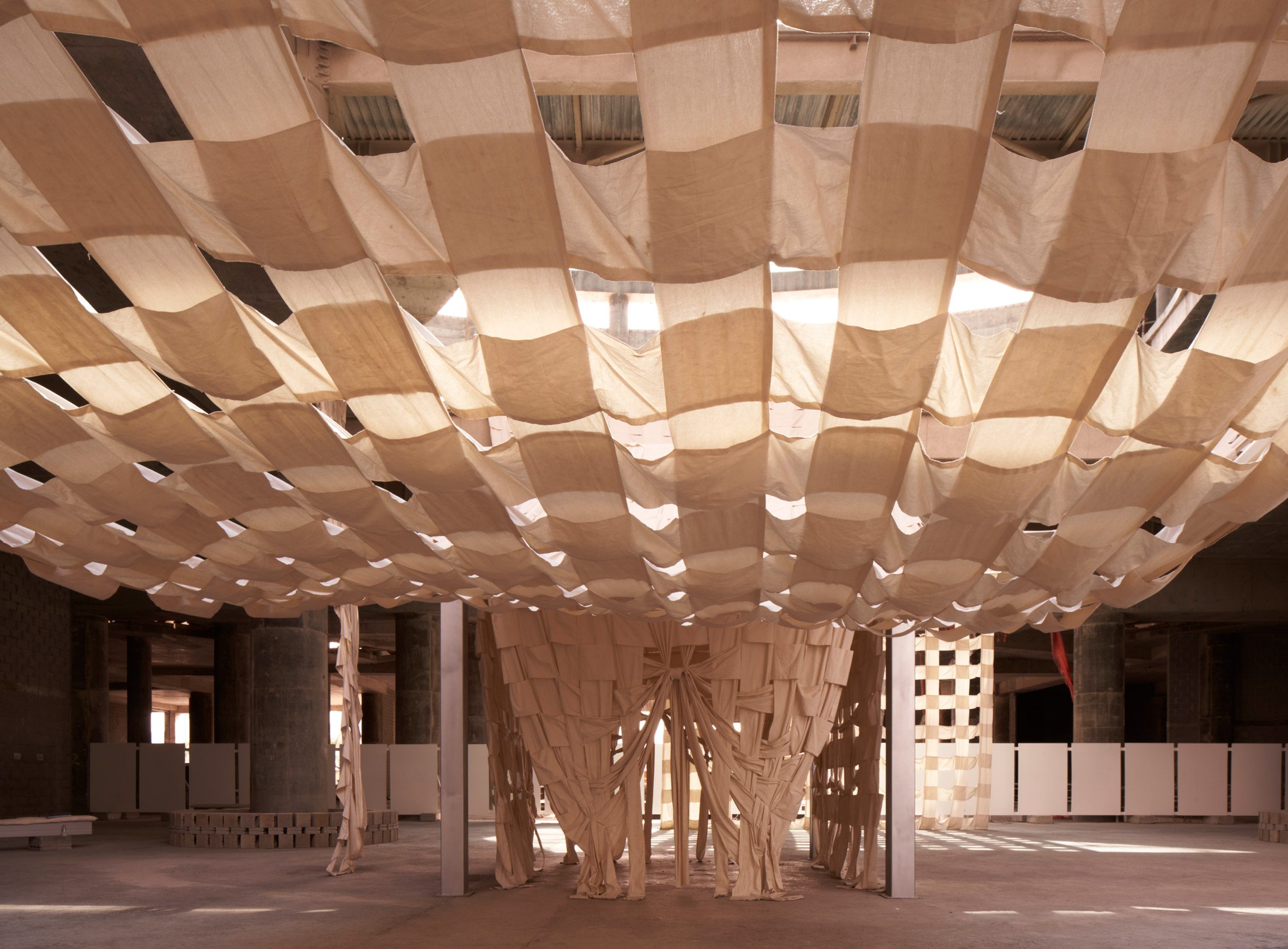 Fabric installation at Sharjah Mall