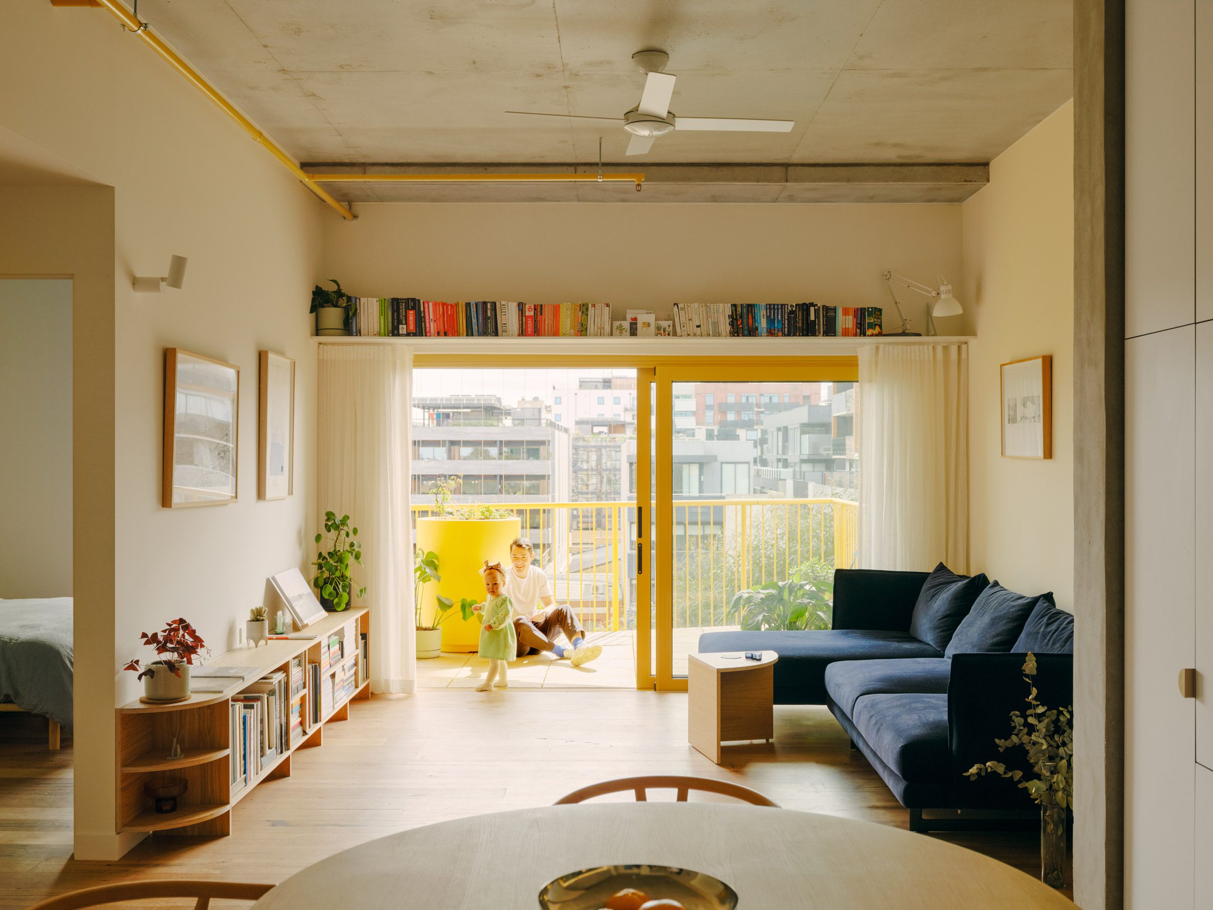 Apartment interior of ParkLife apartment block in Melbourne by Austin Maynard Architects
