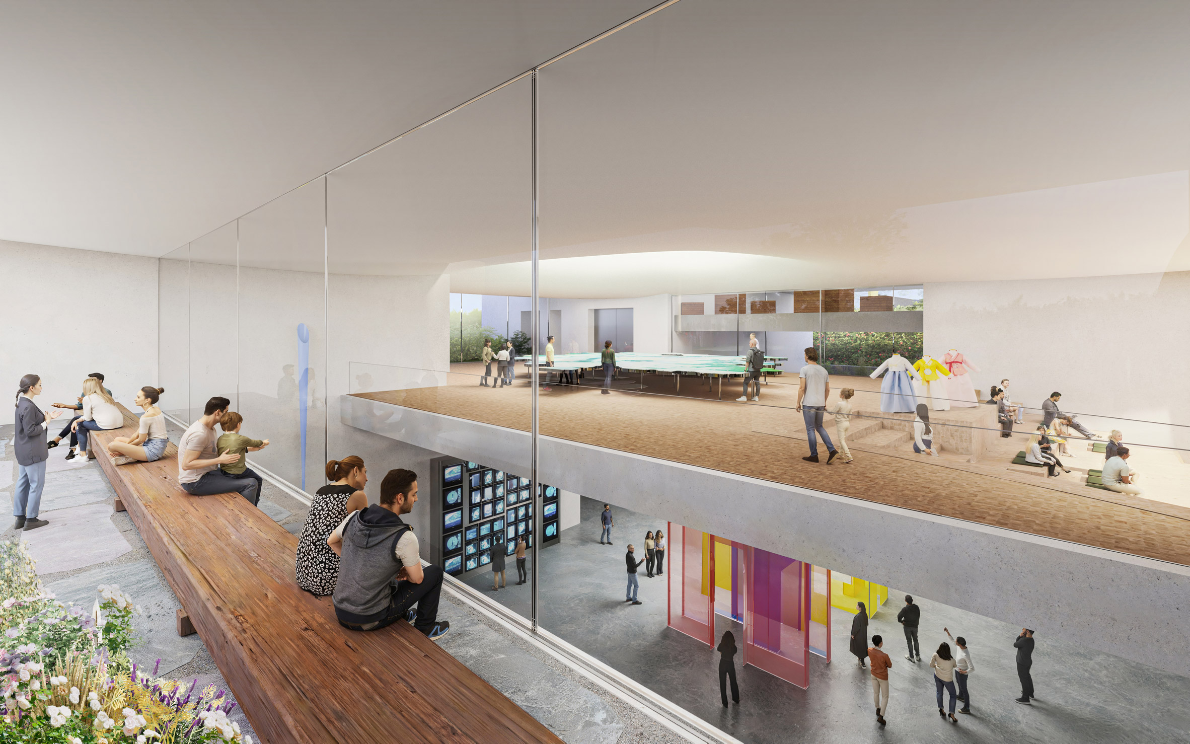 Render of Seoripul Open Art Storage by Herzog & de Meuron