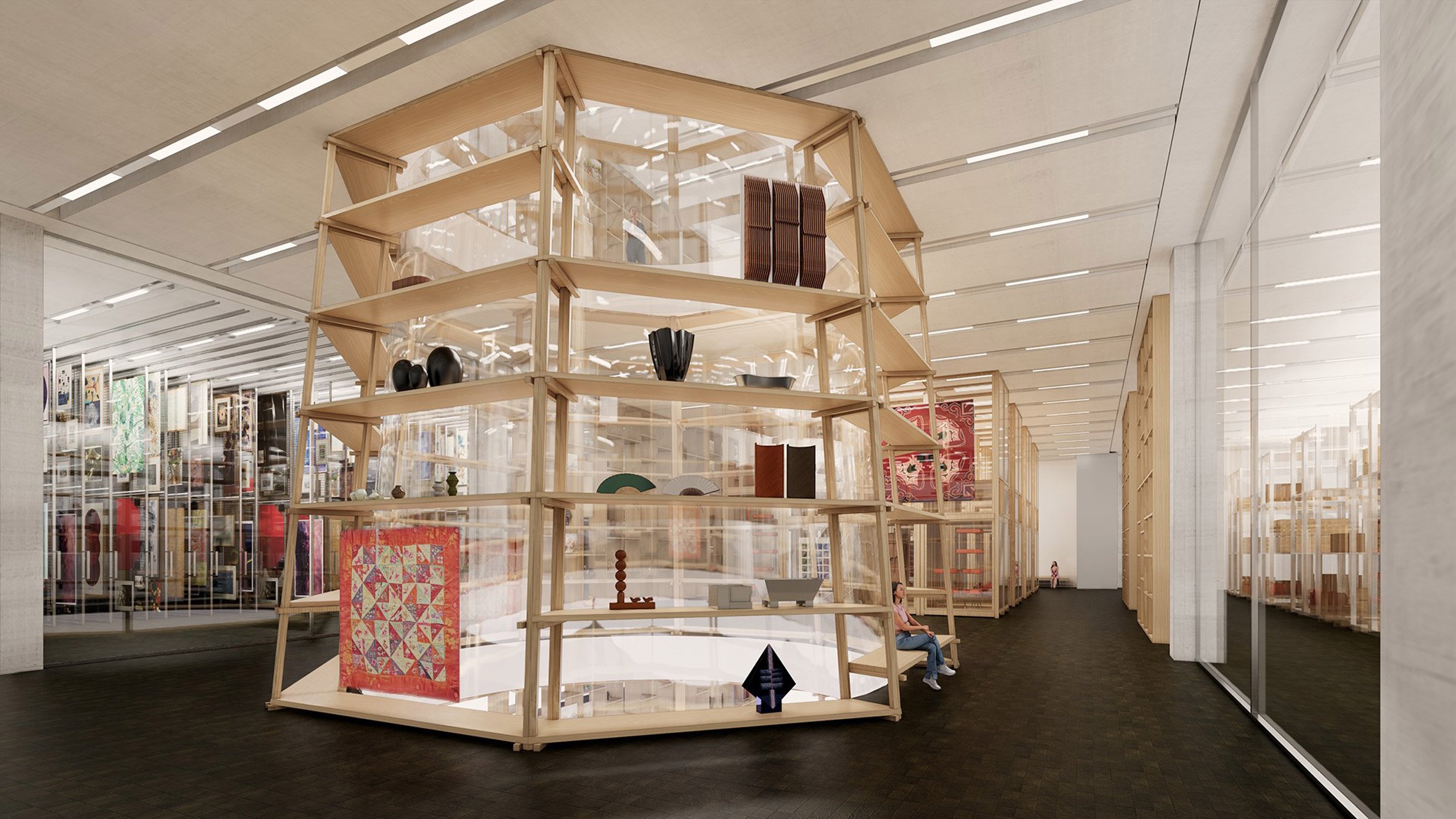 Storage areas in Seoripul Open Art Storage by Herzog & de Meuron