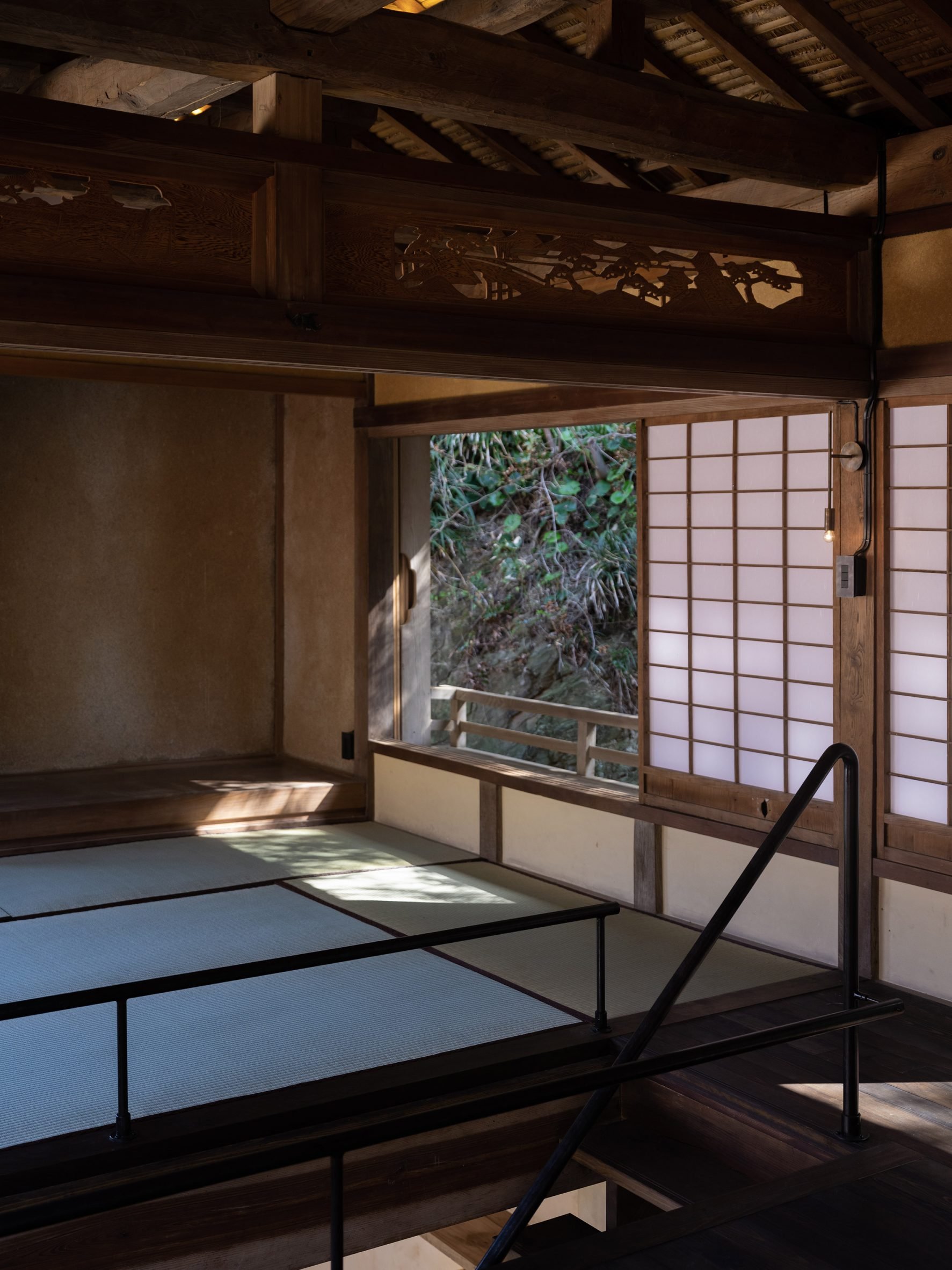 First floor in the renovated minimalist home in Misumi, Japan by Studio AMB
