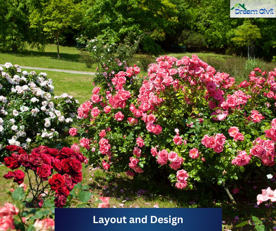Pink Rose Garden Decoration Ideas