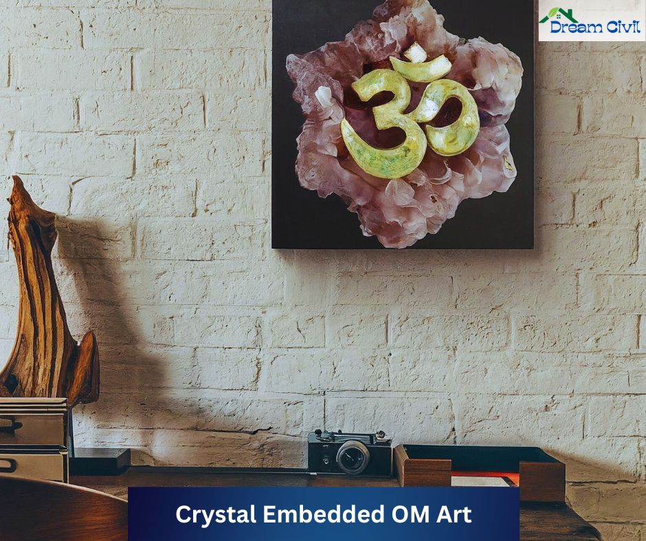 Crystal Embedded OM Art
