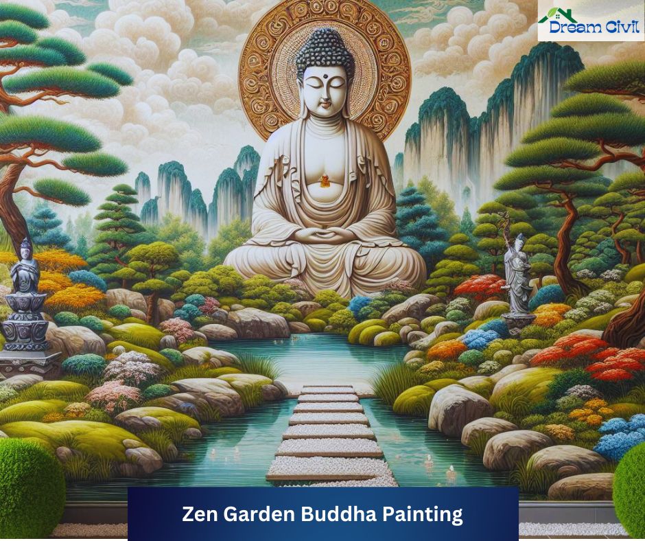 Zen Garden Buddha Painting