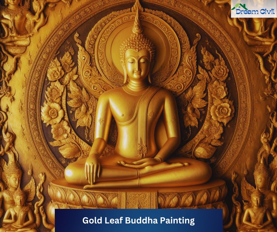 Gold Leaf Buddha Painting