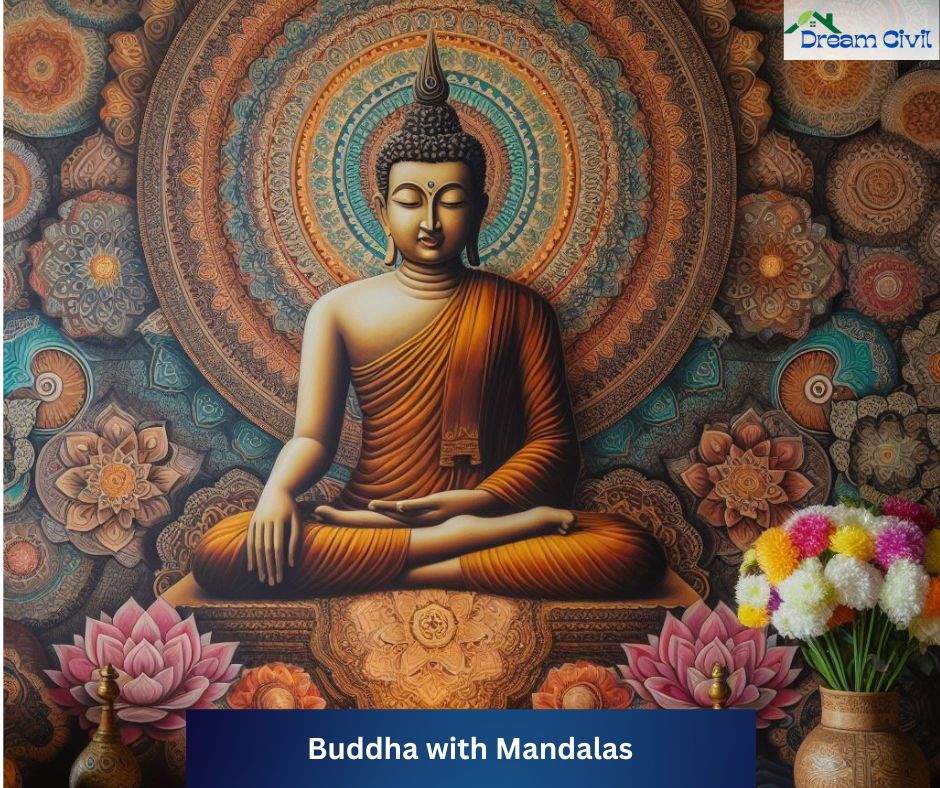 Buddha with Mandalas
