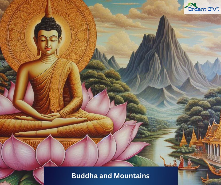 Buddha and Mountains