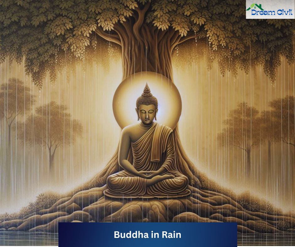 Buddha in Rain