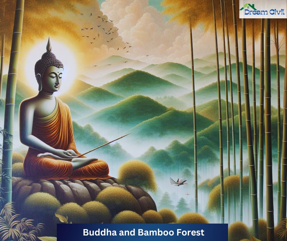 Buddha and Bamboo Forest
