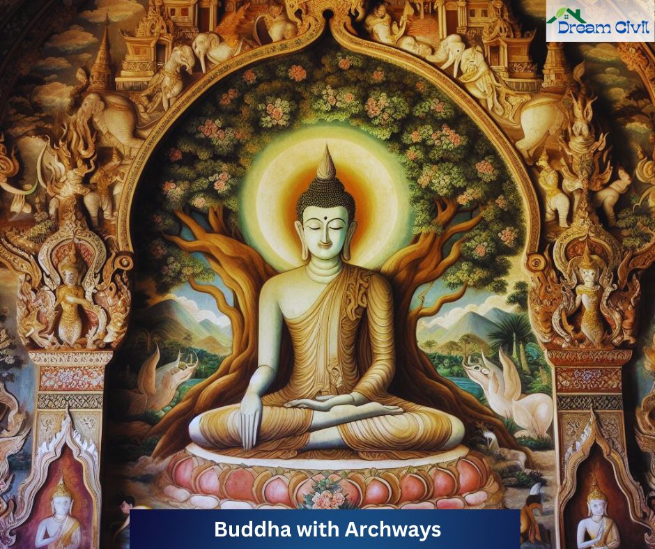 Buddha with Archways