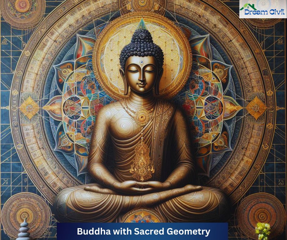 Buddha with Sacred Geometry