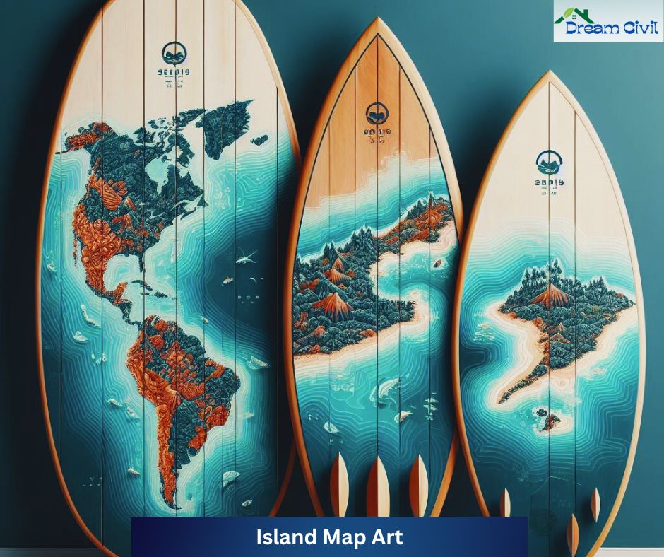 Island Map Art