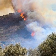 Forest fire in Spain