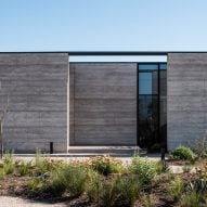 Rammed-earth house in Australia