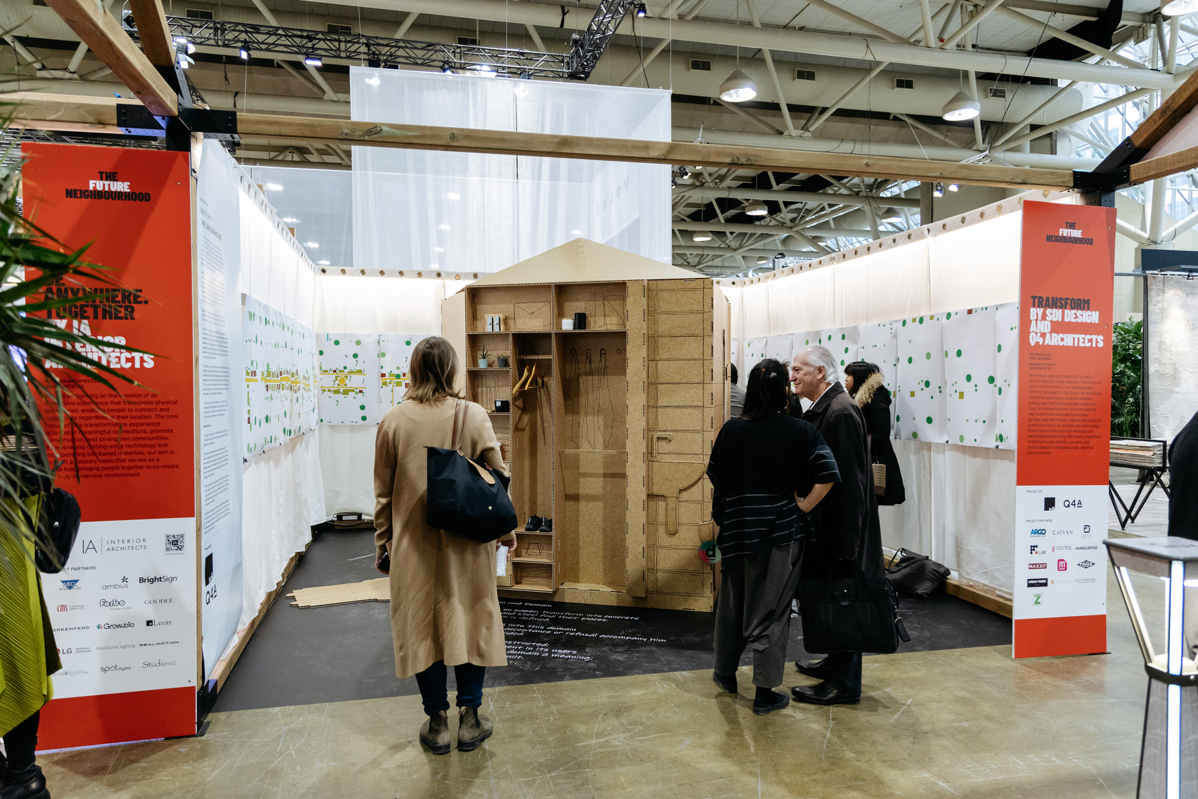 Ageing population installation with fairgoers