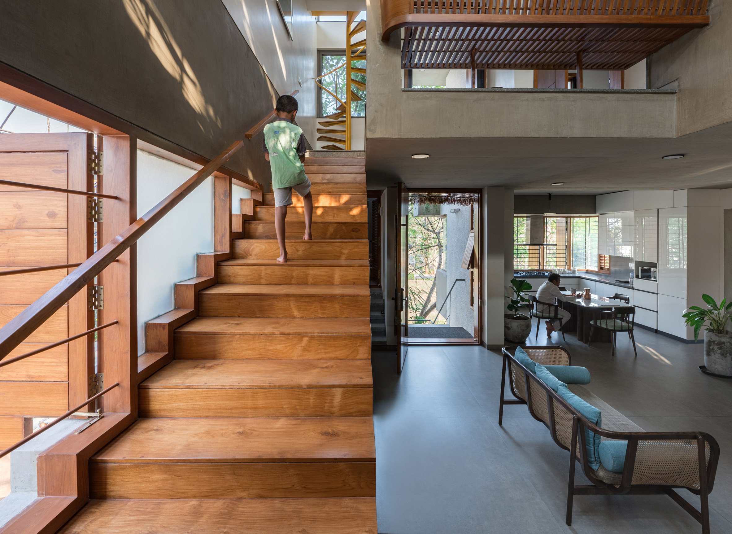 Living space at Ineffable Light in Bangalore, India