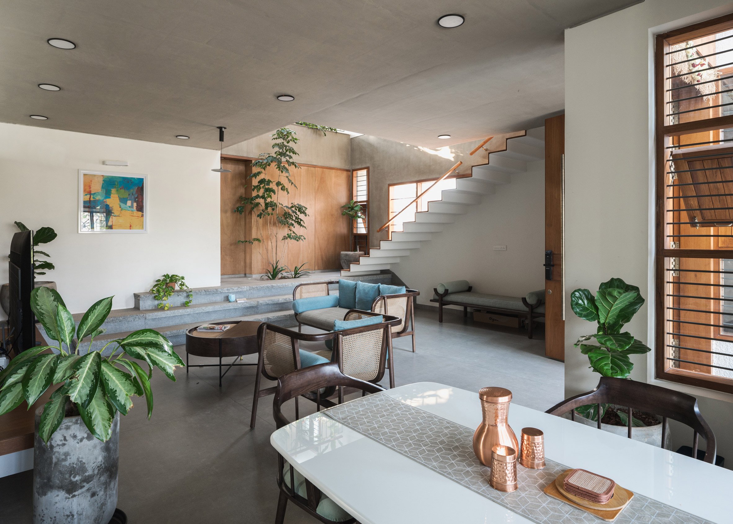 Living space of Indian home by A Threshold