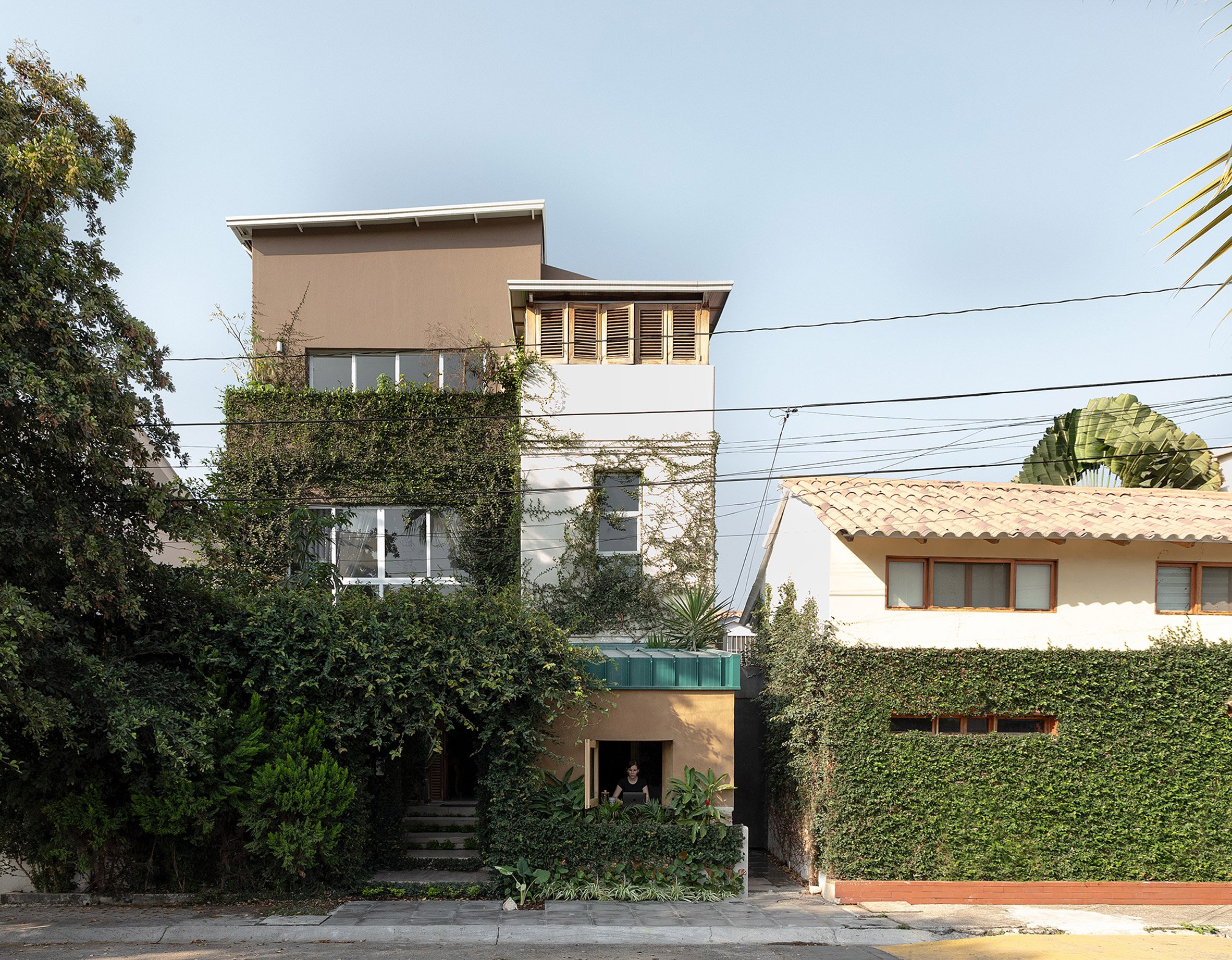 Rammed earth residential extension