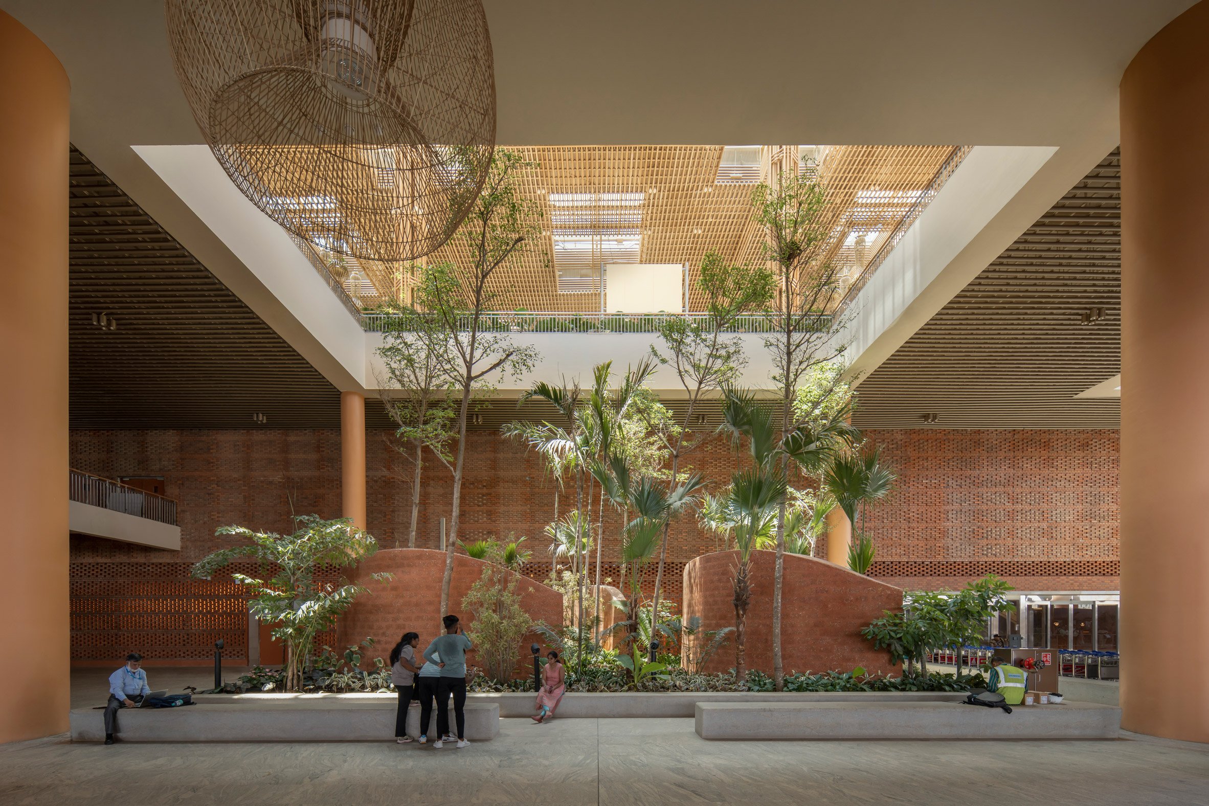 Seating space at Kempegowda International Airport by SOM