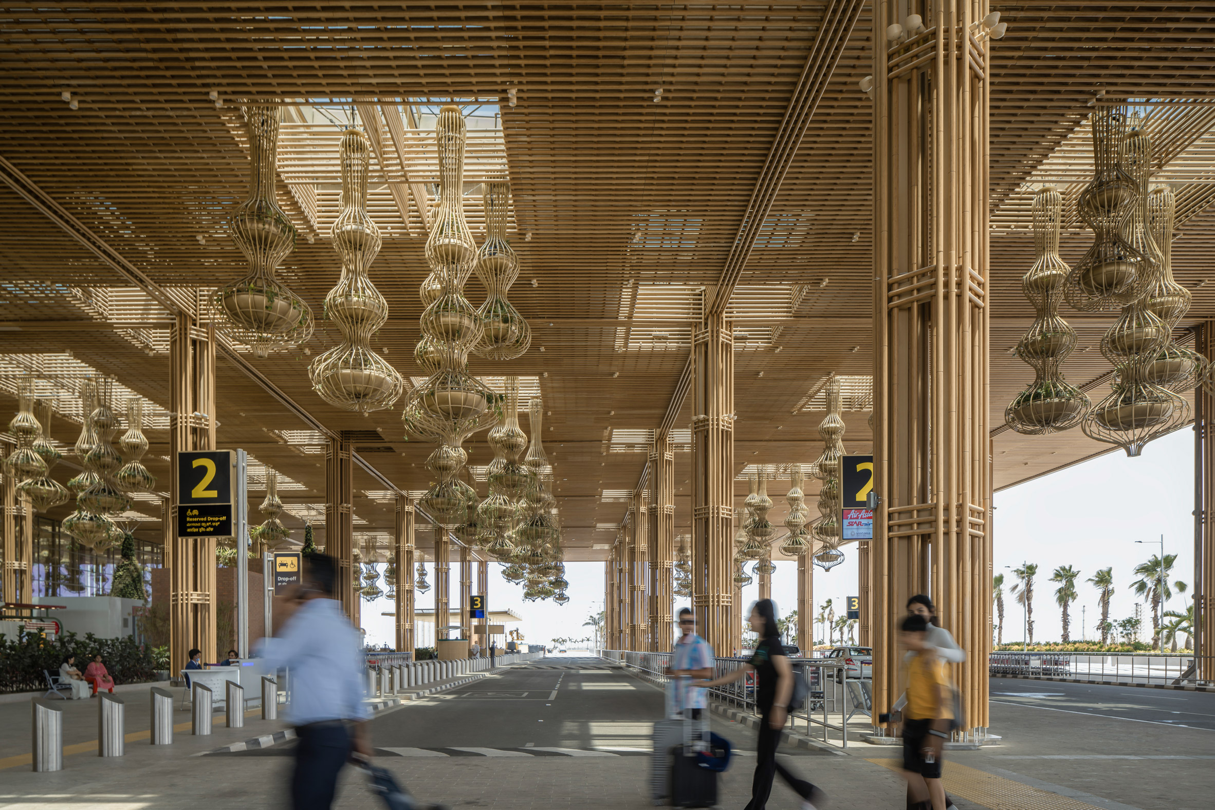 Terminal entrance at Kempegowda International Airport by SOM