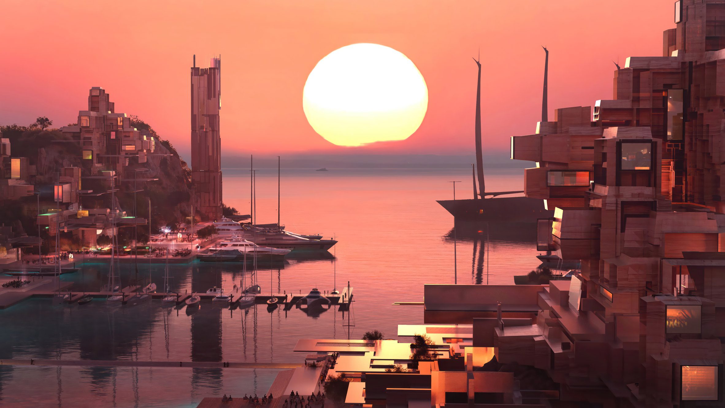Norlana at sunset