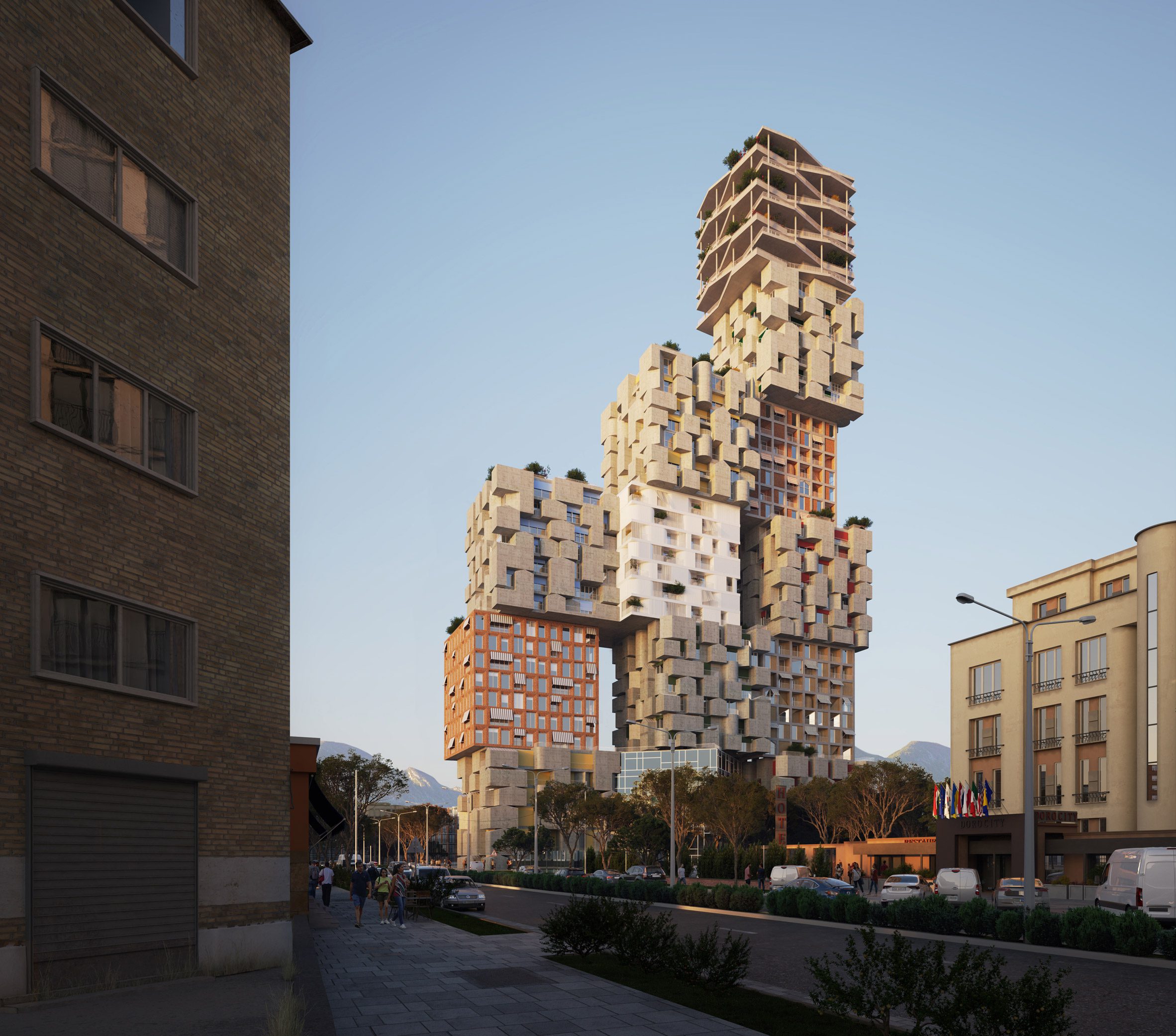 Hora Vertikale skyscraper in Tirana by OODA