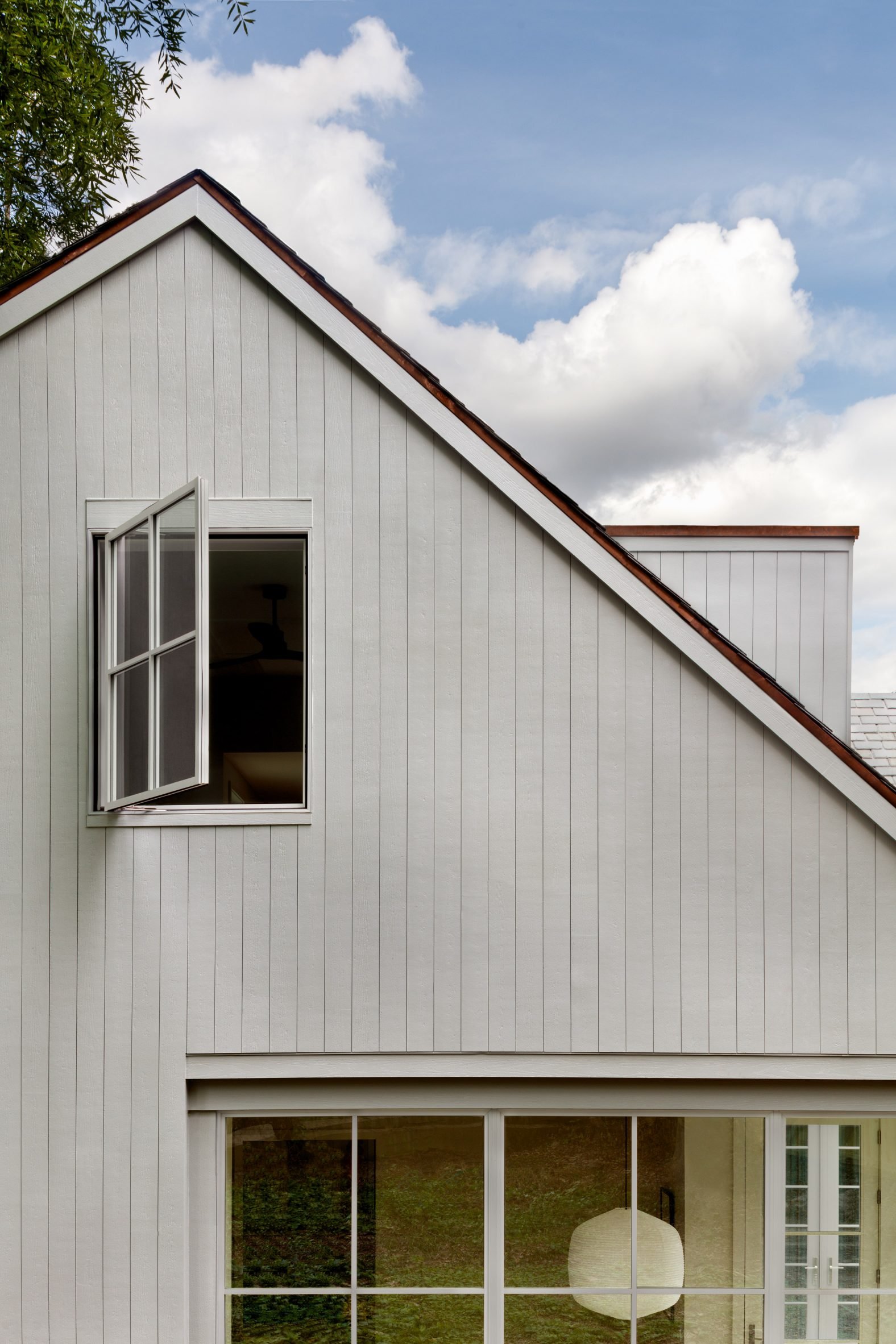 Painted poly-ash siding
