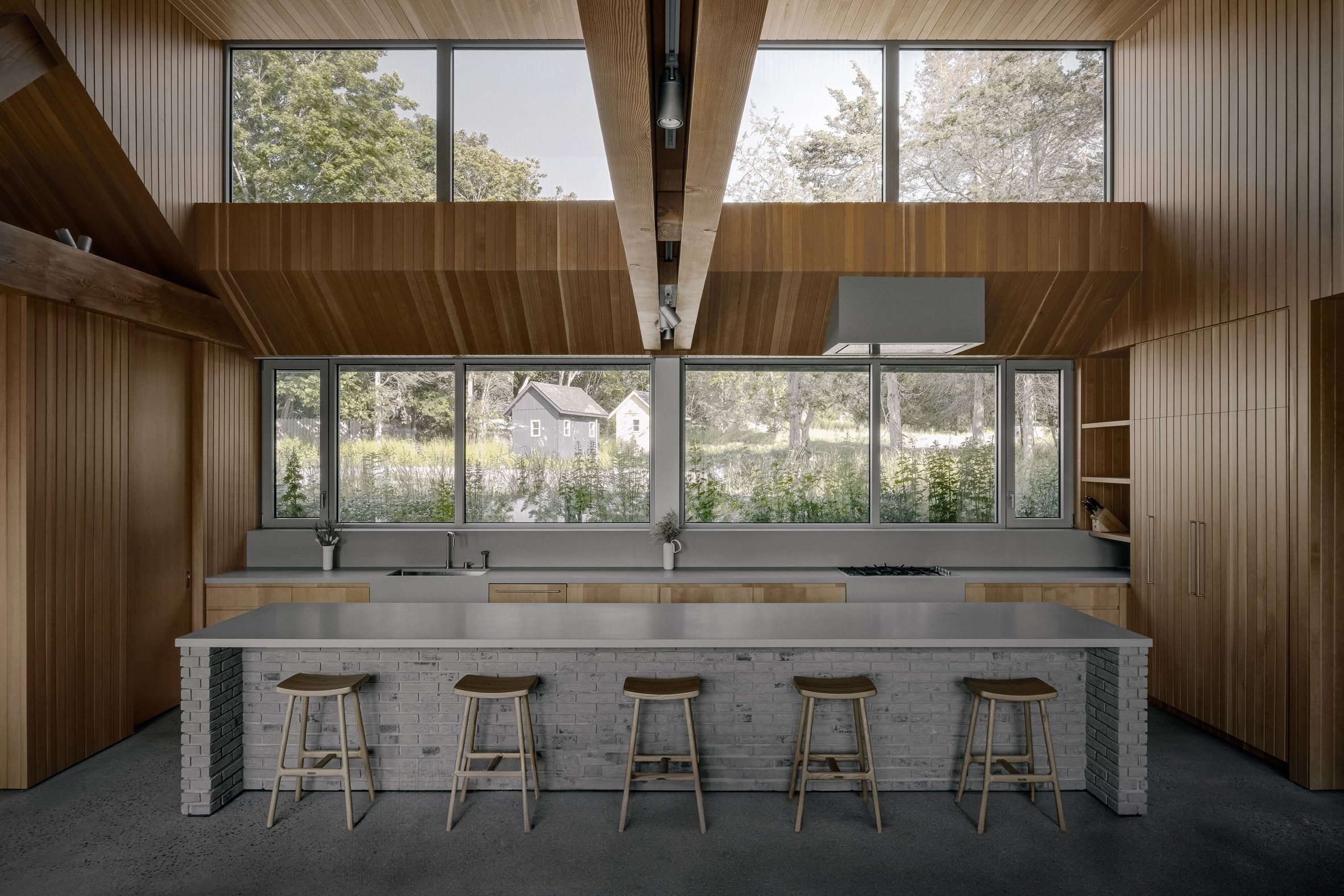 Trusses and wide windows