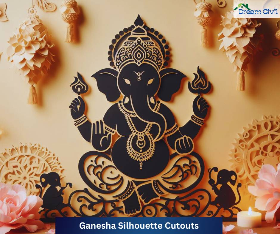 Ganesha Silhouette Cutouts