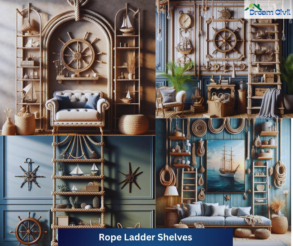 Rope Ladder Shelves