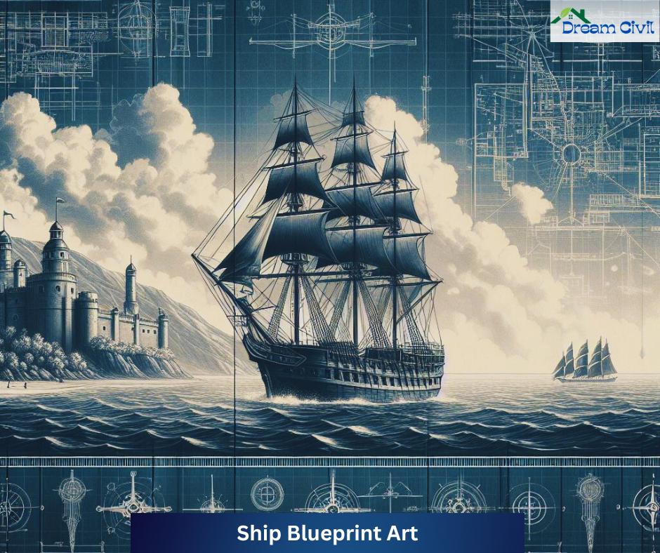 Ship Blueprint Art
