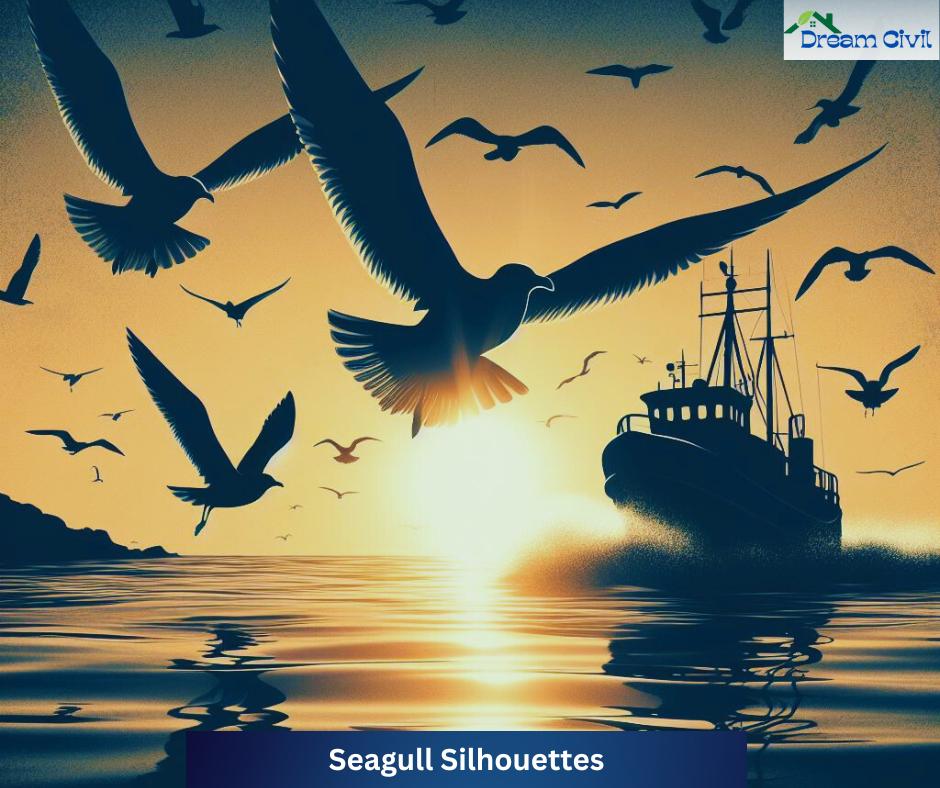 Seagull Silhouettes