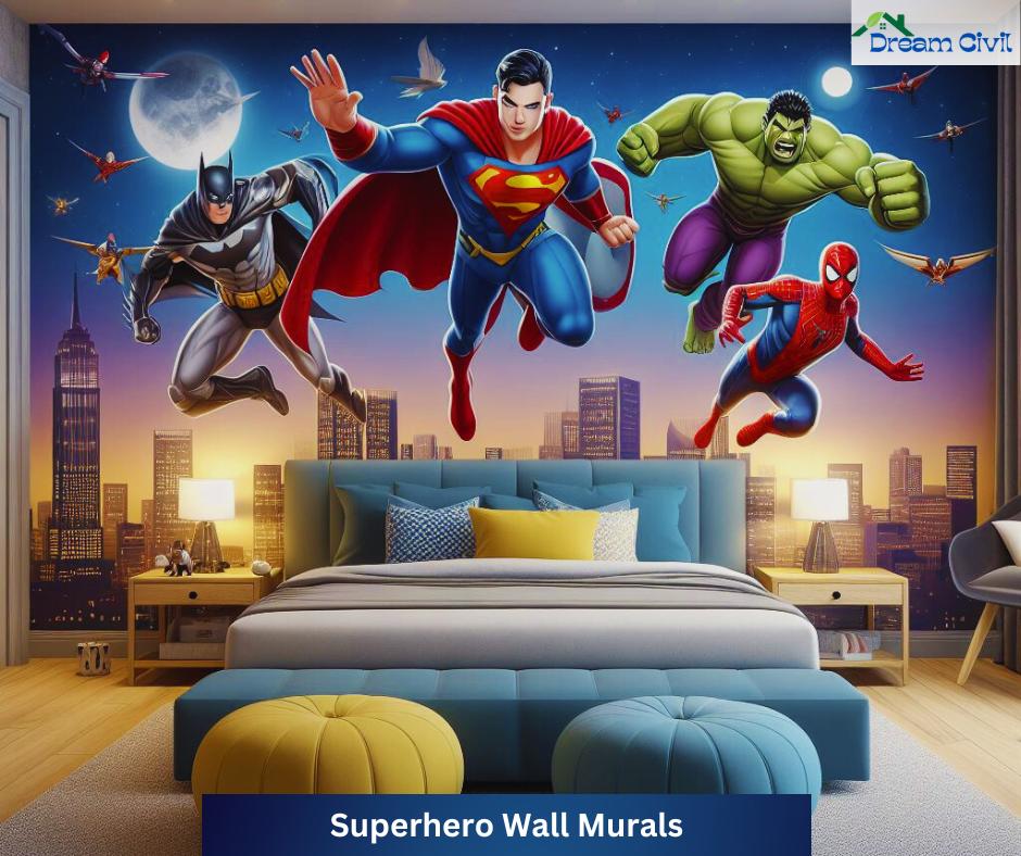 Superhero Wall Murals