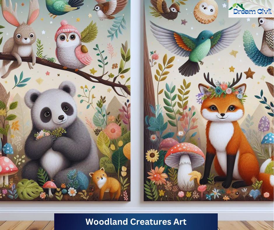 Woodland Creatures Art