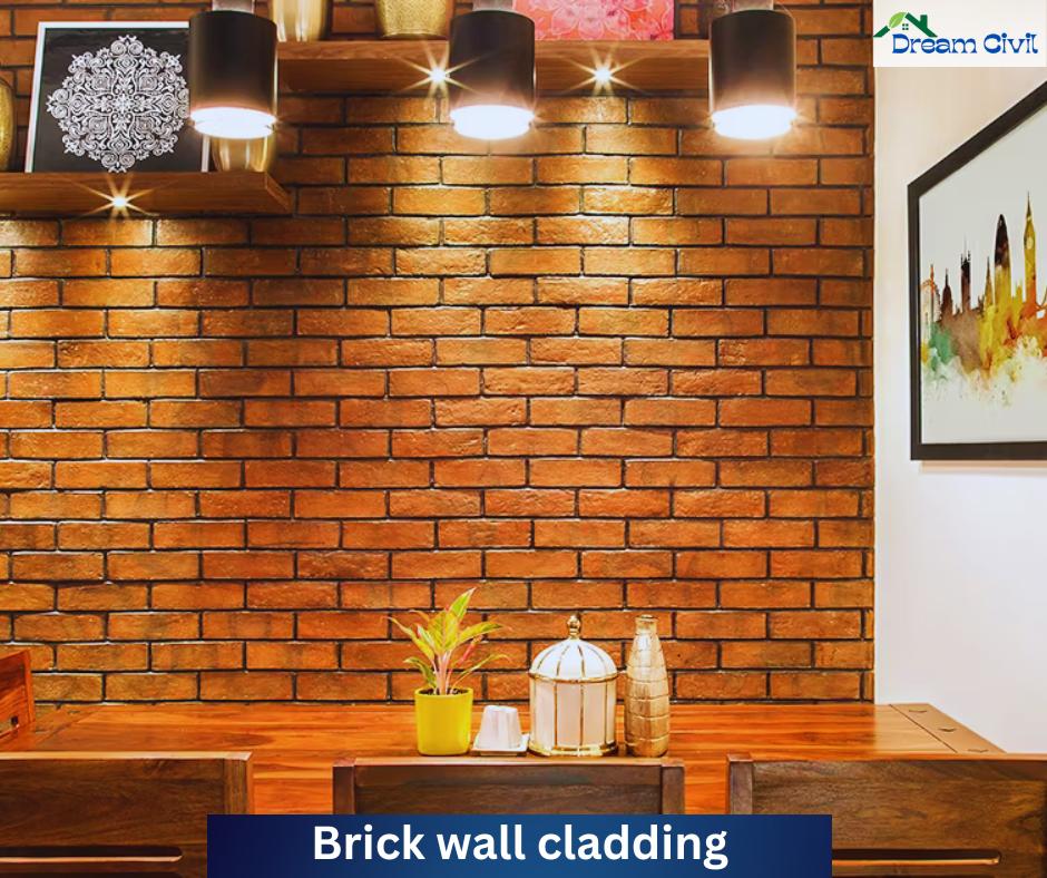 Brick wall cladding