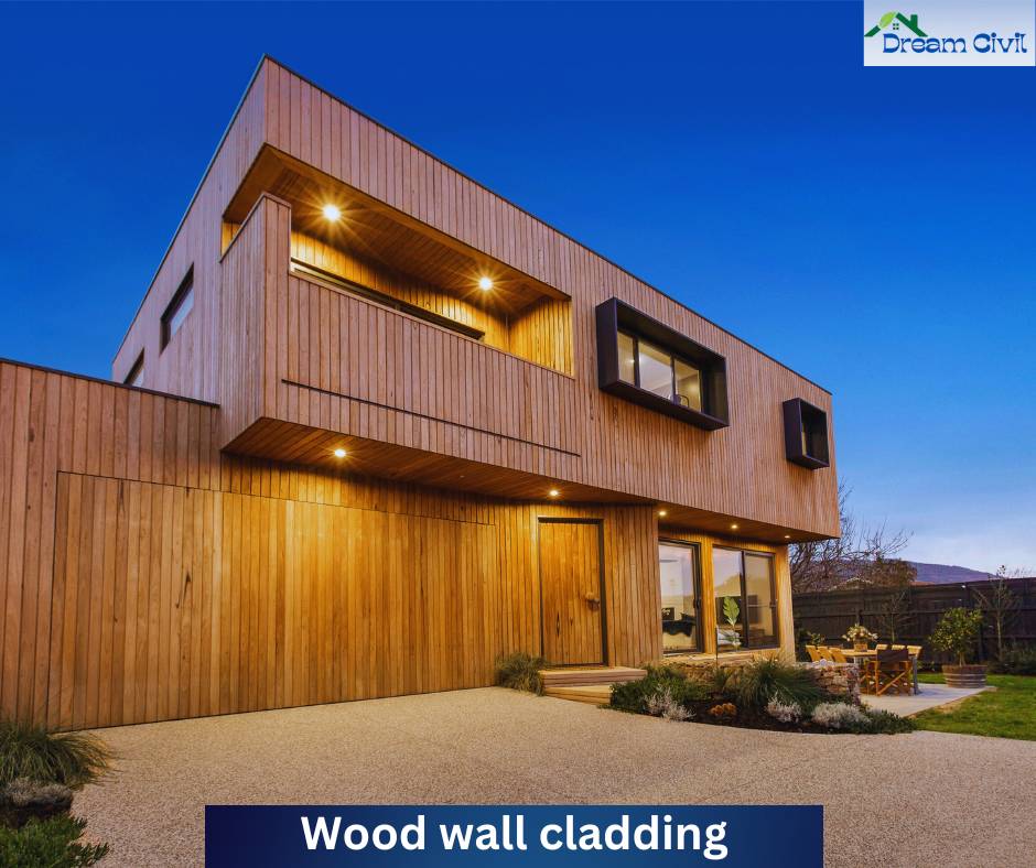 Wood wall cladding