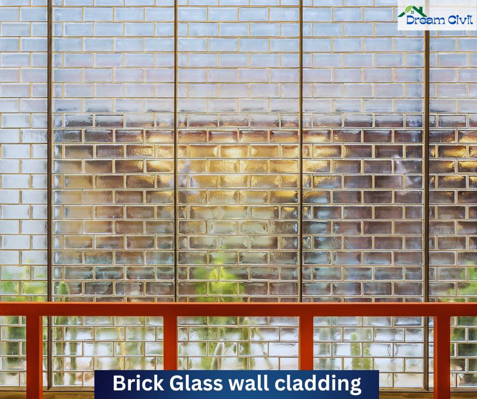 Brick Glass wall cladding