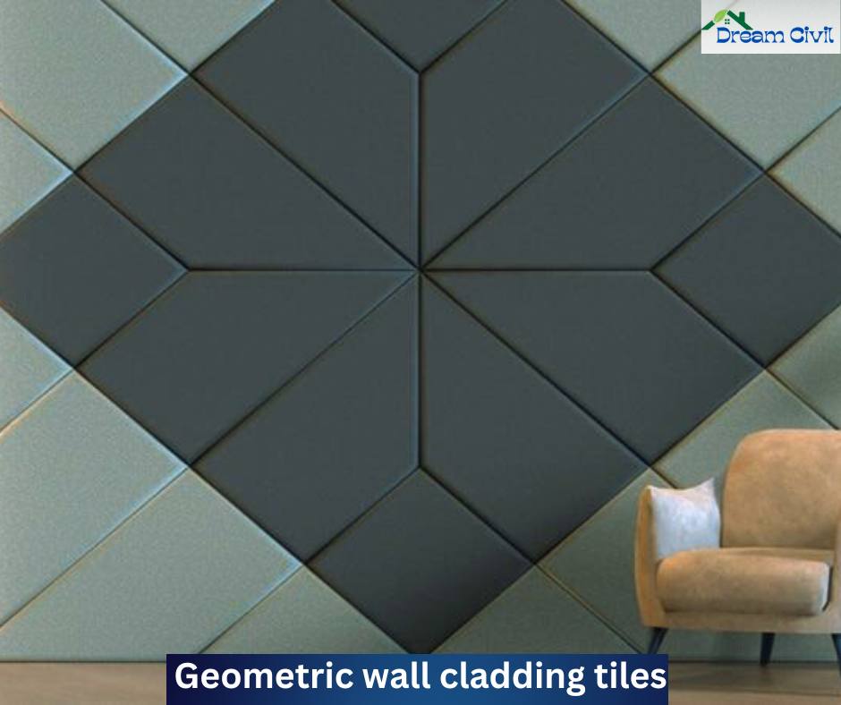 Geometric wall cladding tiles