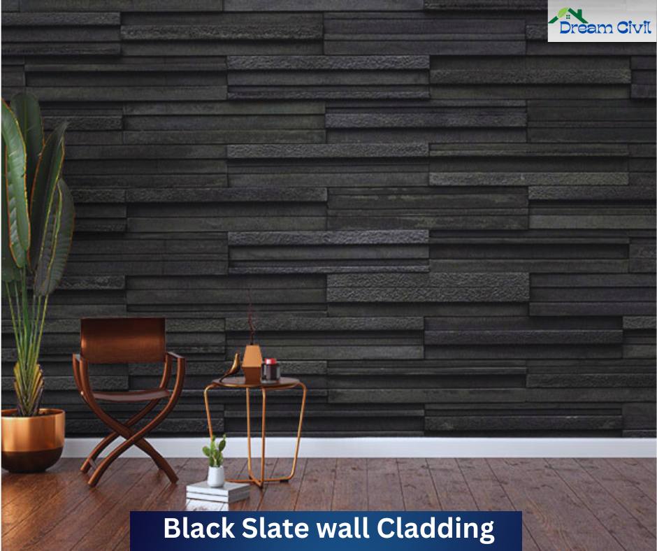 Black Slate wall Cladding