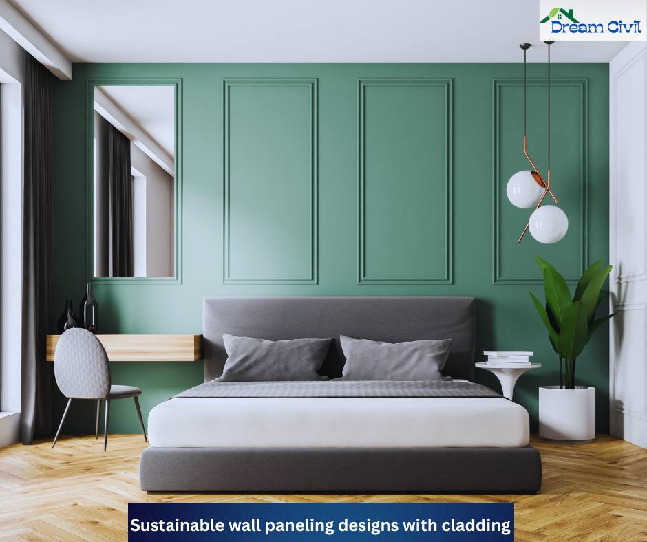 Sustainable wall paneling designs with cladding 